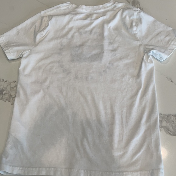 Abercrombie kids boys white embroidered T-shirt size  9- 10 - Picture 5 of 7